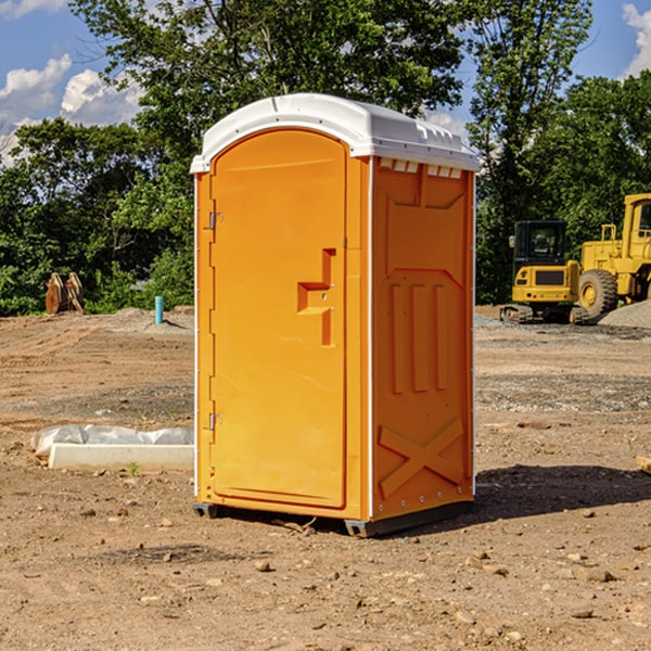 are there any restrictions on what items can be disposed of in the portable toilets in Pleasantville